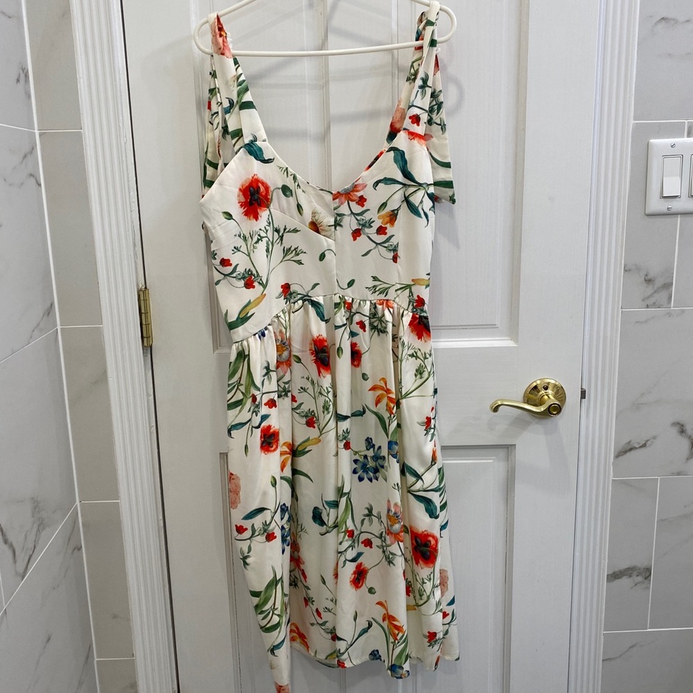Floral Knee Length Summer Dress Size S